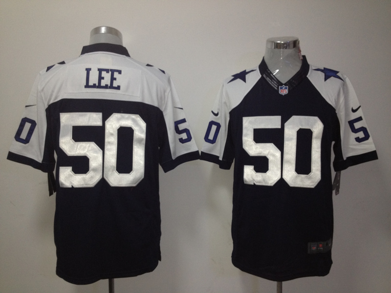 Dallas Cowboys 50 Lee Blue Thankgivings Nike Game Jersey